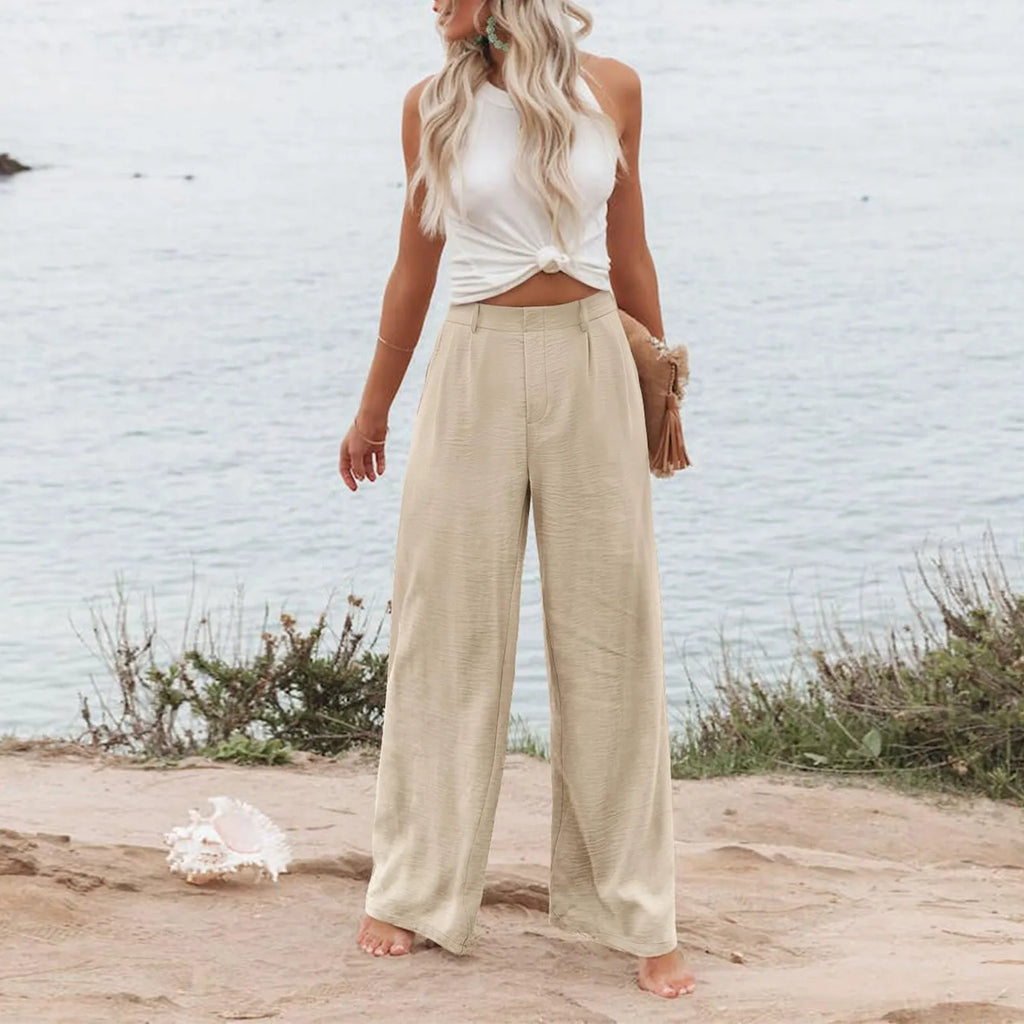 Women's Wide Leg Pants High Elastic