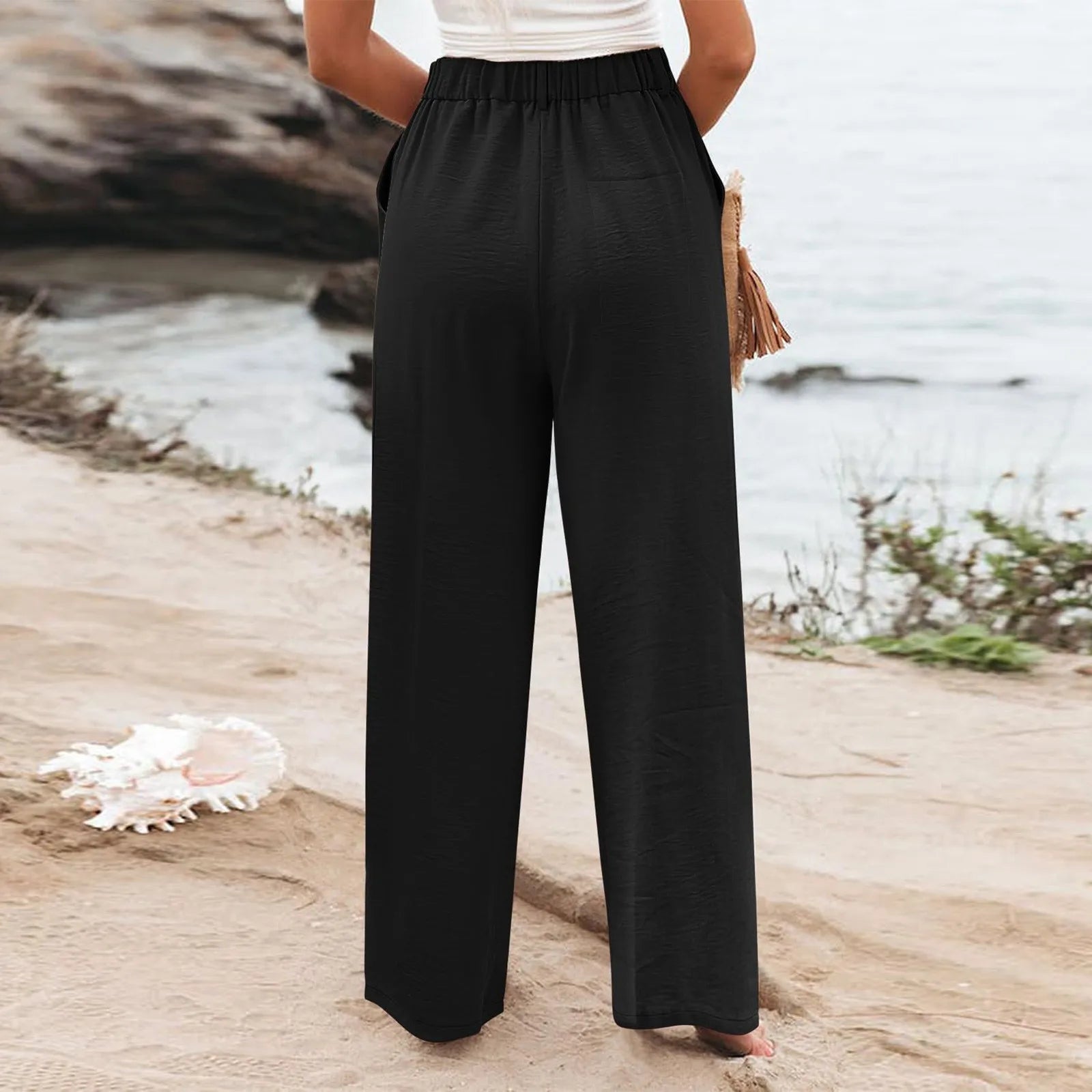 Women's Wide Leg Pants High Elastic
