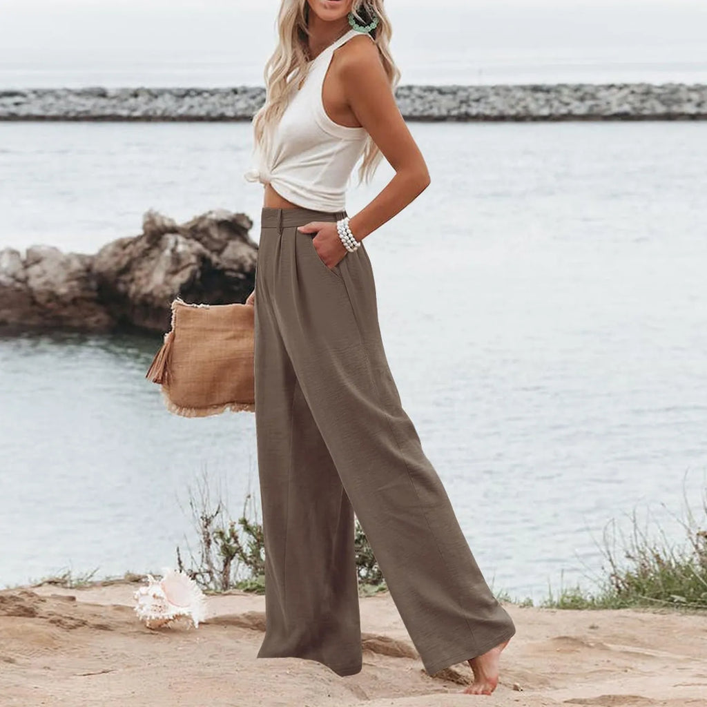 Women's Wide Leg Pants High Elastic