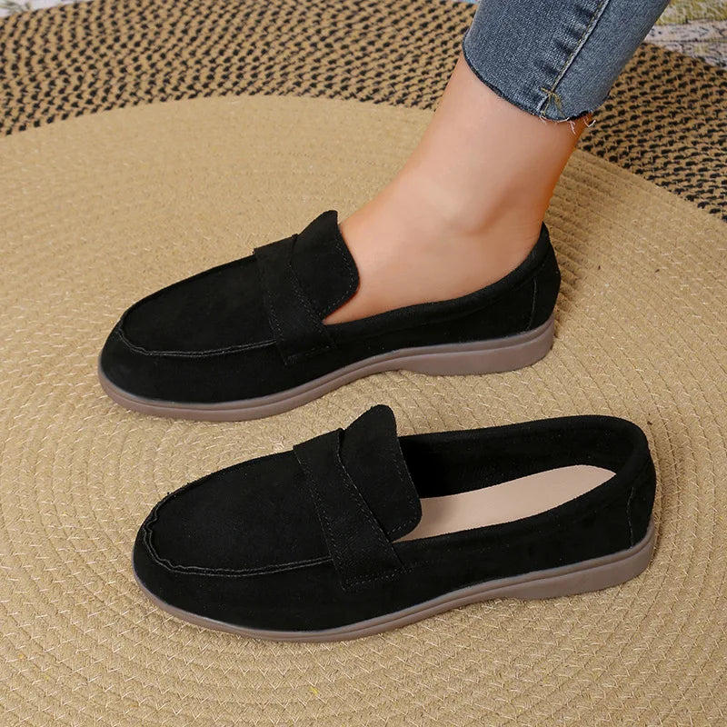 Zapatillas para mujer cómodas y elegantes  comfortable and versatile flat loafers Woman Casual Lightweight