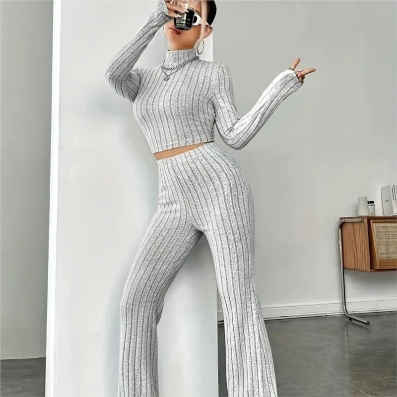 Sets Bodycon Suit Women . Set de dos piezas ,suéter suavecito con leggings ,colores ideales para la temporada otoño invierno