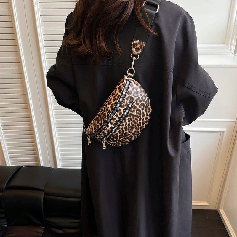 Woman Chest Pack Fashion Leopard Print