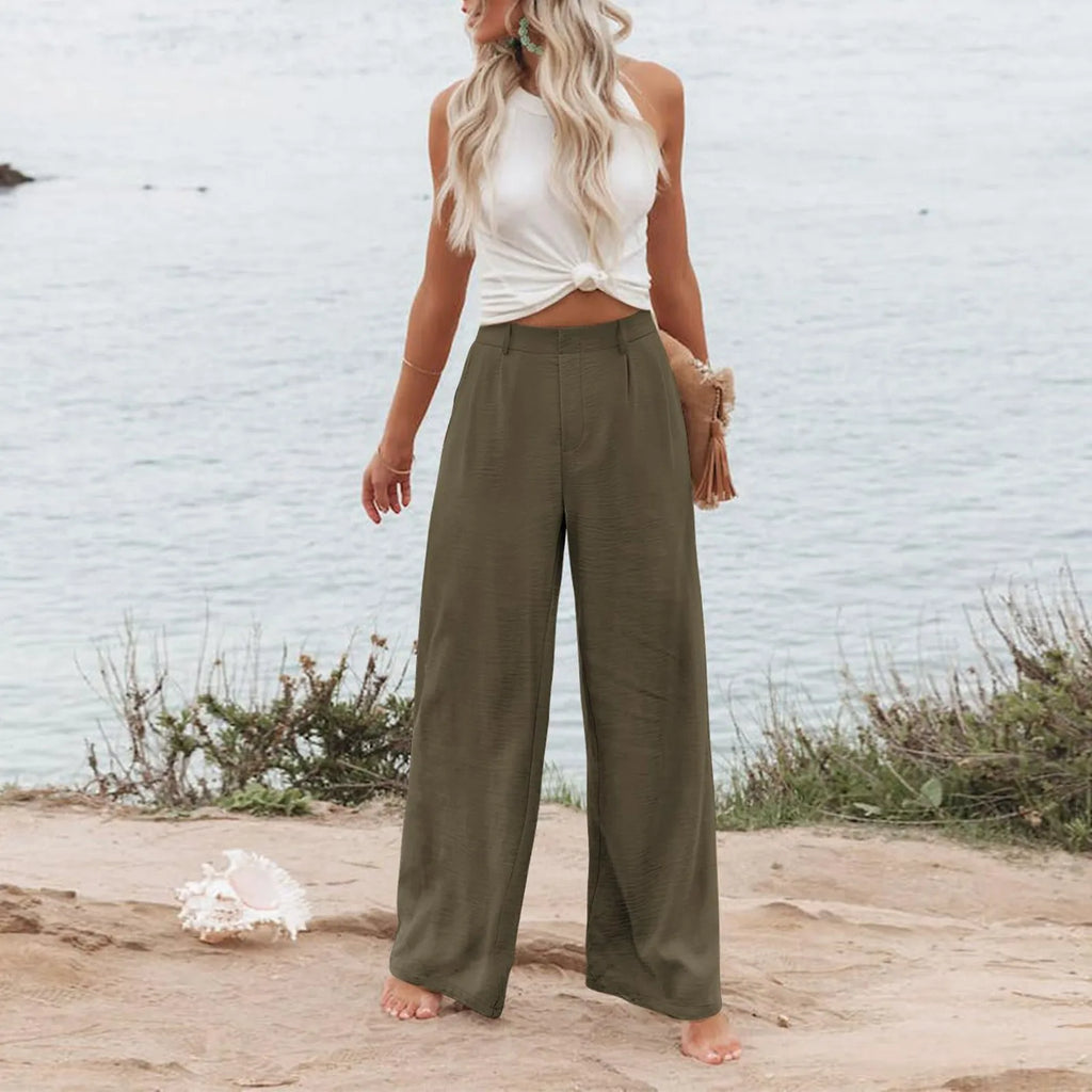 Women's Wide Leg Pants High Elastic