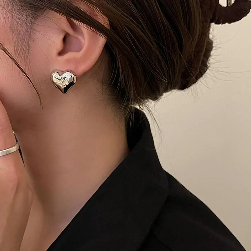 Pendientes en forma de corazón