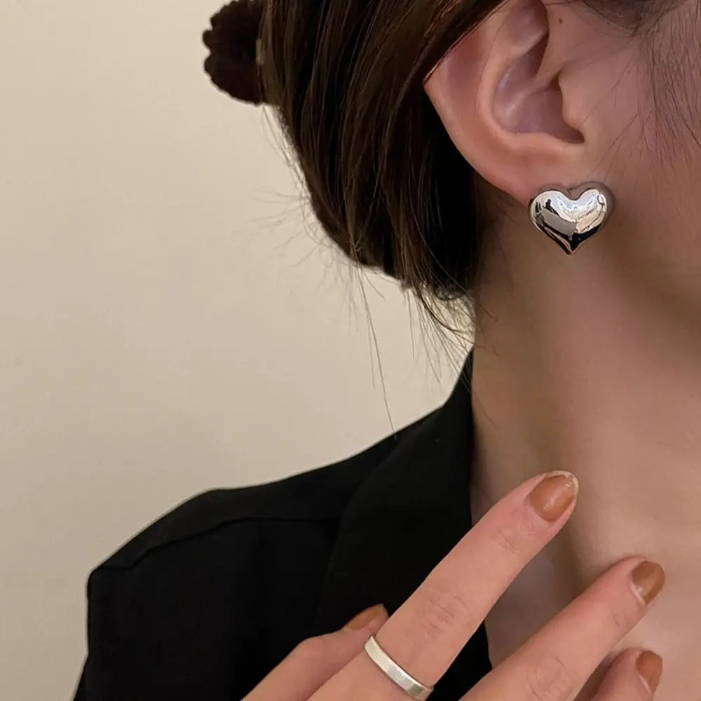 Pendientes en forma de corazón