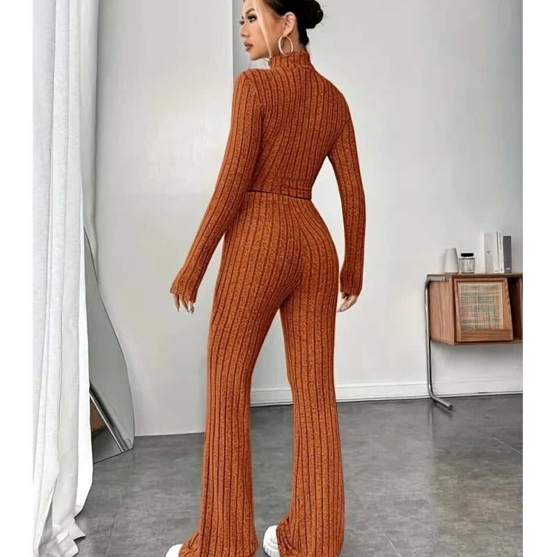 Sets Bodycon Suit Women . Set de dos piezas ,suéter suavecito con leggings ,colores ideales para la temporada otoño invierno