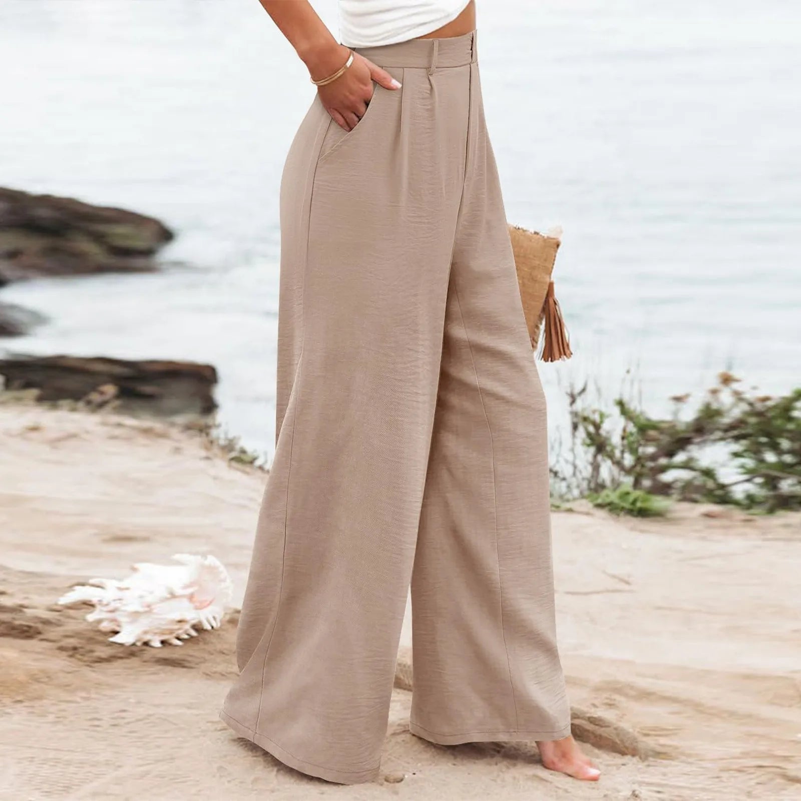 Women's Wide Leg Pants High Elastic