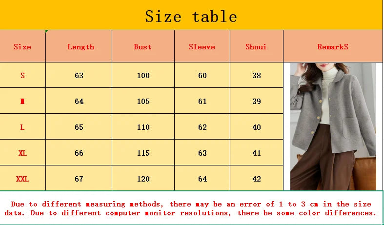 Fashionable minimalist coat for women