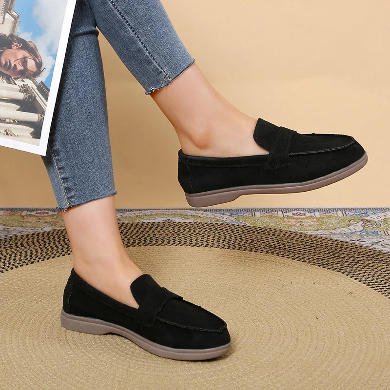 Zapatillas para mujer cómodas y elegantes  comfortable and versatile flat loafers Woman Casual Lightweight