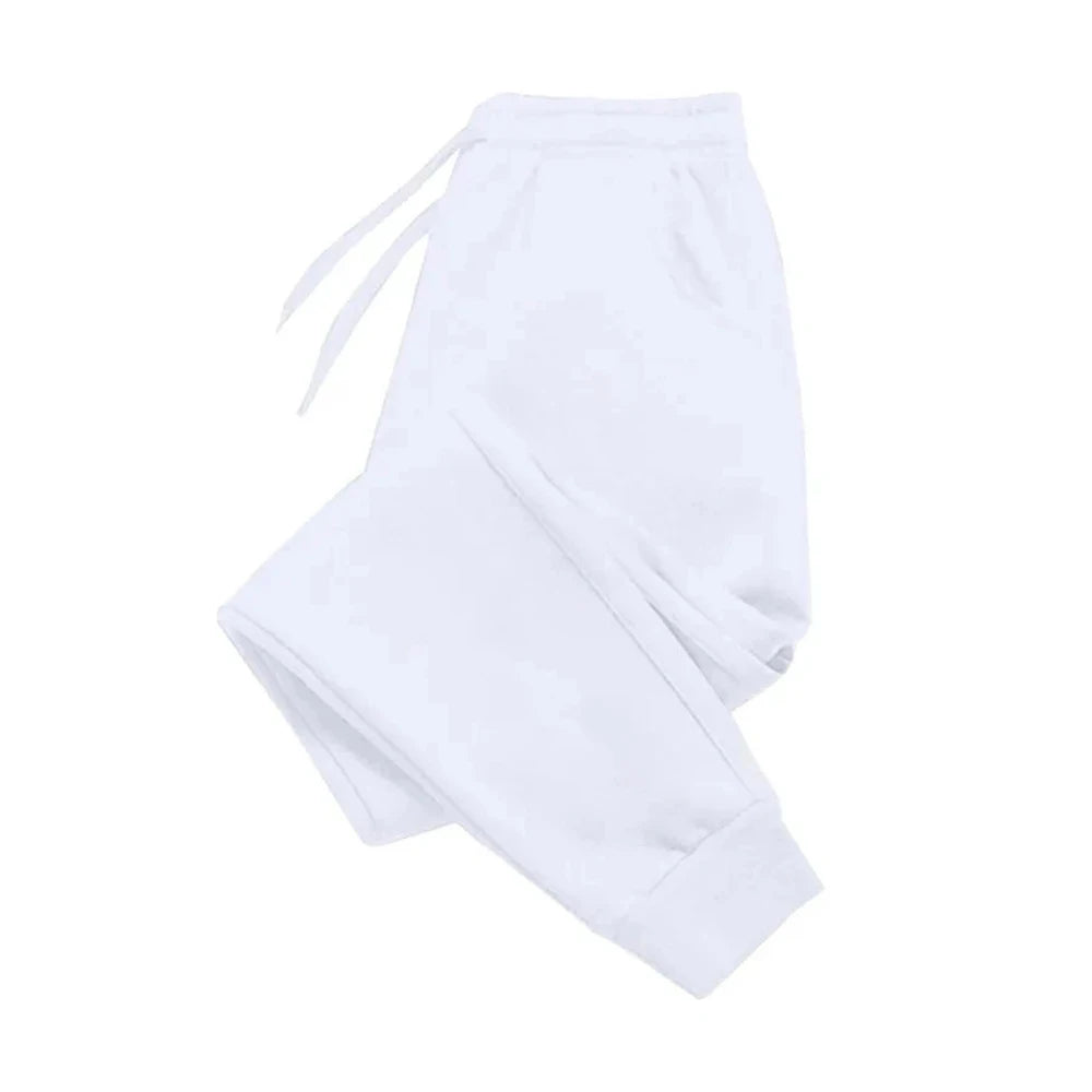 Pantalones informales para hombre pantalones de chándal de lana para otoño e invierno pantalones deportivos para correr para