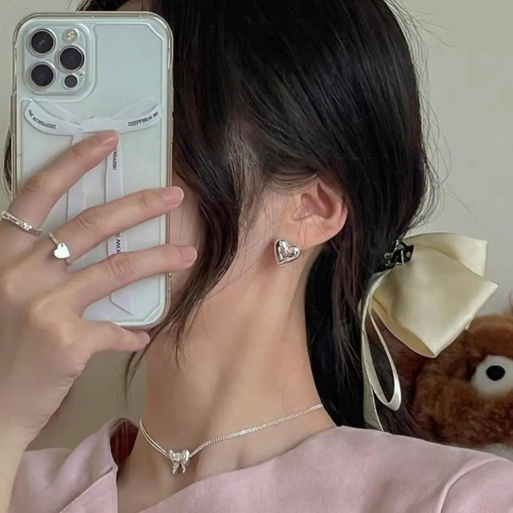 Pendientes en forma de corazón