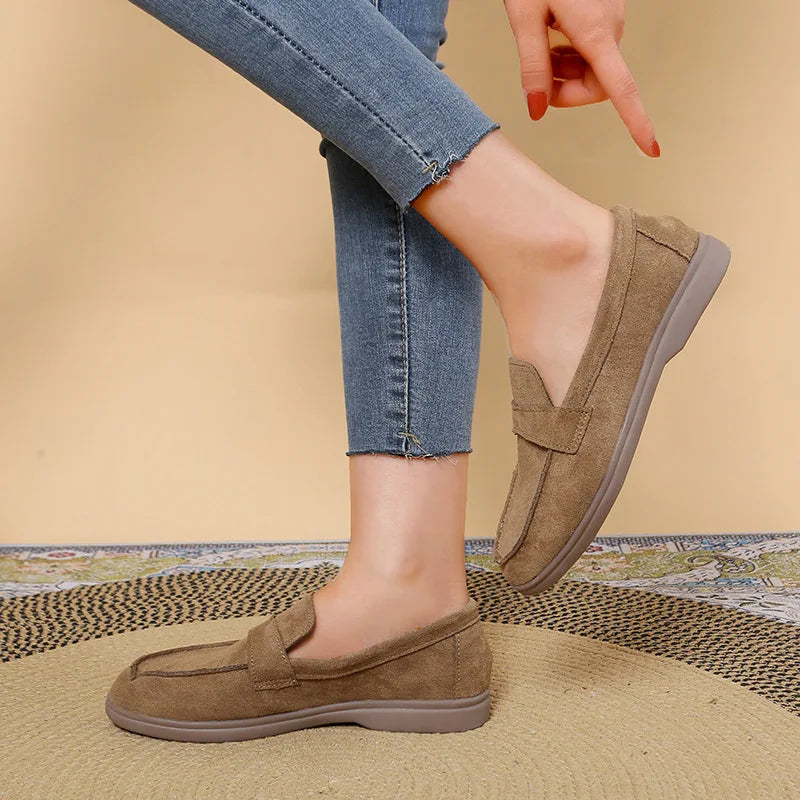 Zapatillas para mujer cómodas y elegantes  comfortable and versatile flat loafers Woman Casual Lightweight