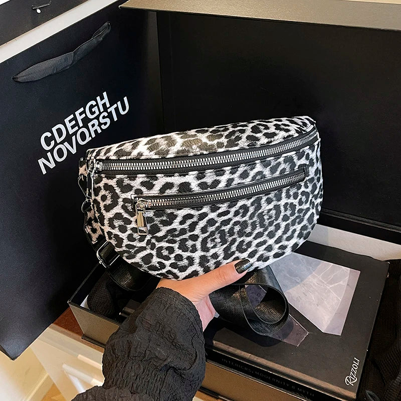 Woman Chest Pack Fashion Leopard Print