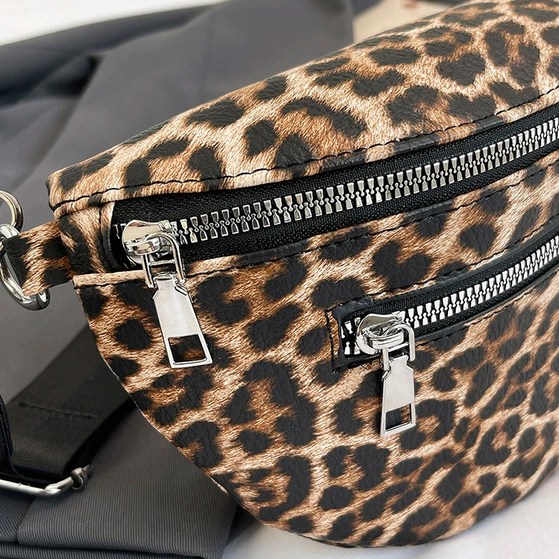 Woman Chest Pack Fashion Leopard Print