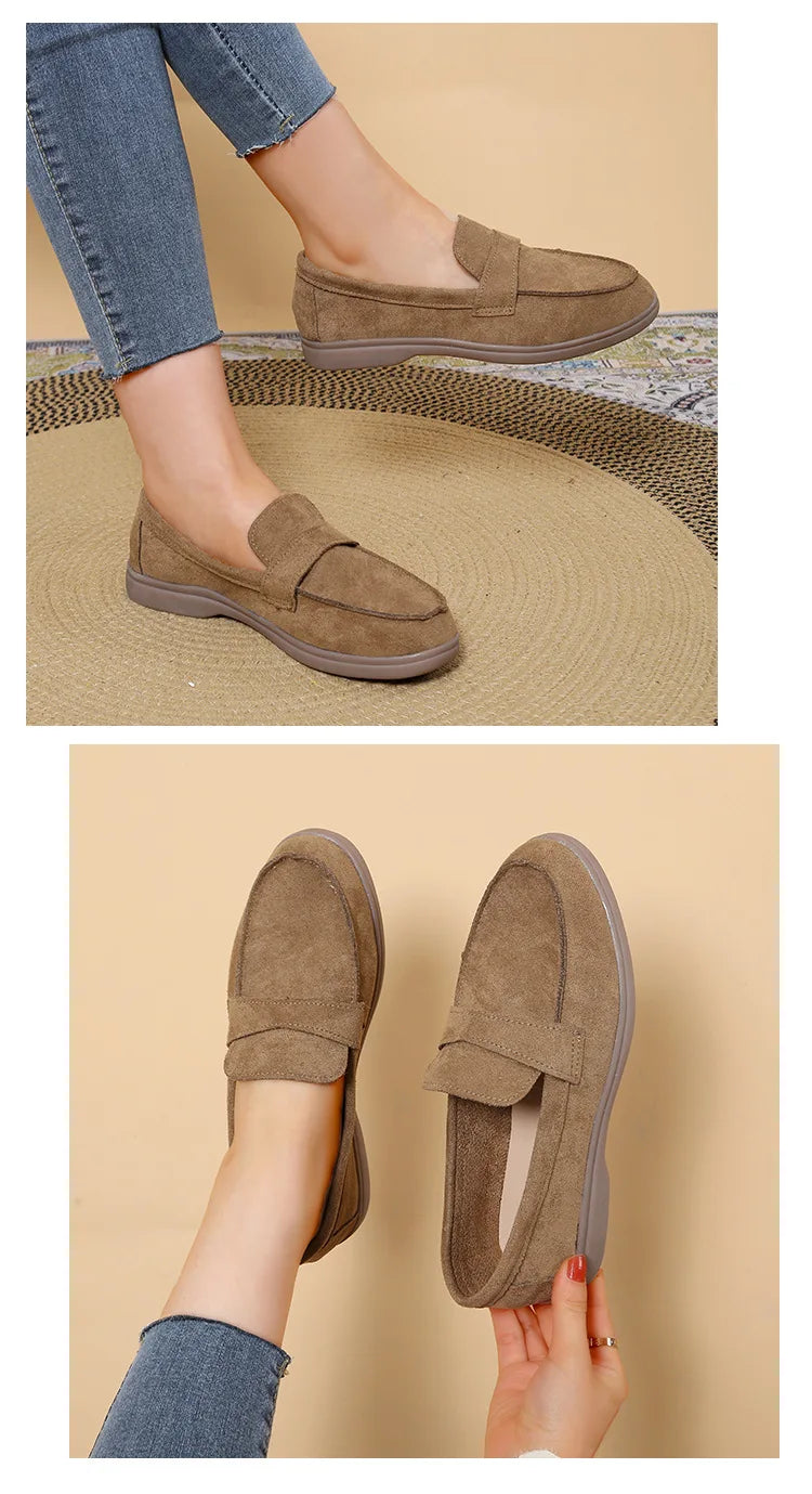 Zapatillas para mujer cómodas y elegantes  comfortable and versatile flat loafers Woman Casual Lightweight