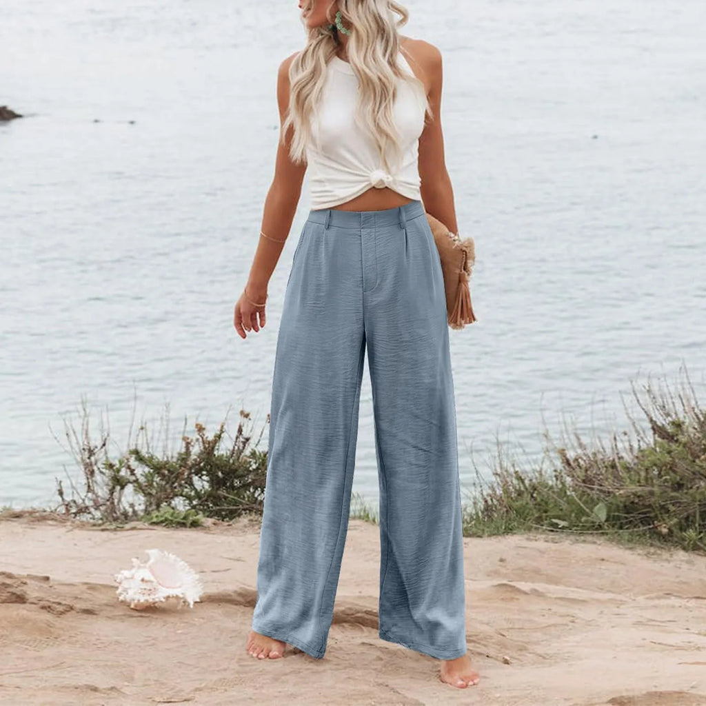 Women's Wide Leg Pants High Elastic