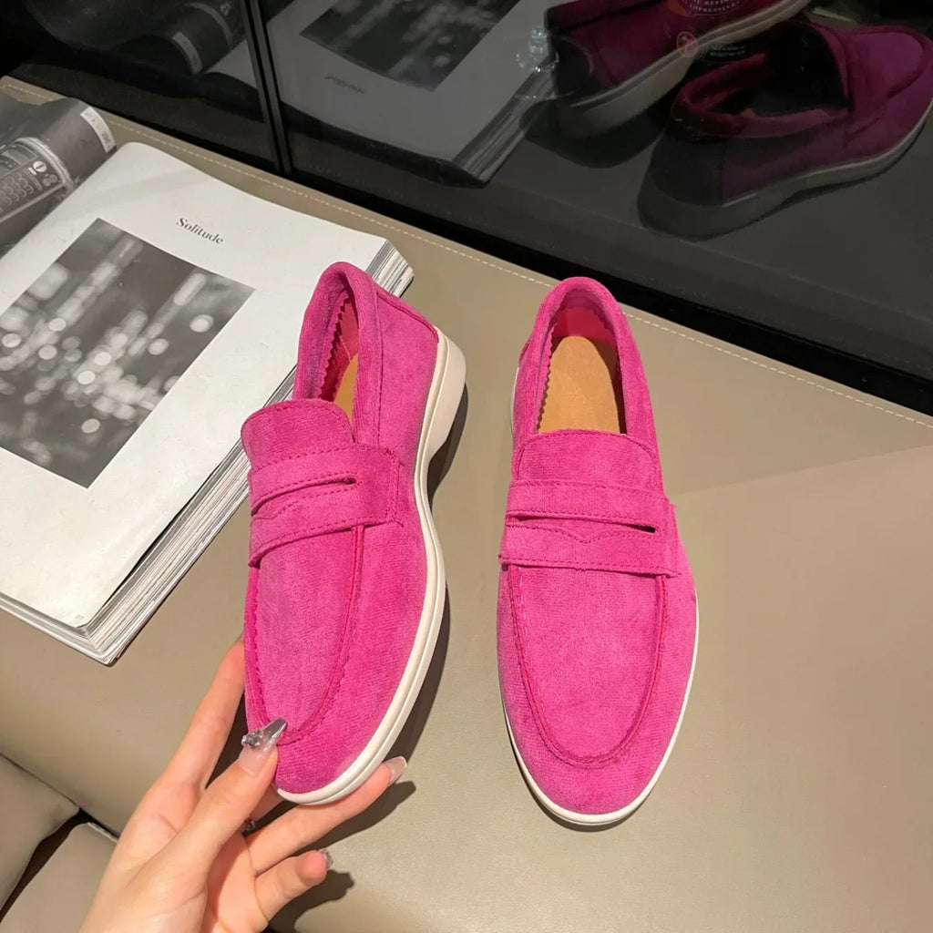 Zapatillas para mujer elegantes y cómodas Comfortable Low Top Shoes Solid Color High Quality Simple Flat Women's Shoes