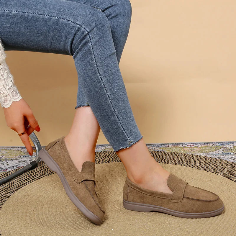 Zapatillas para mujer cómodas y elegantes  comfortable and versatile flat loafers Woman Casual Lightweight
