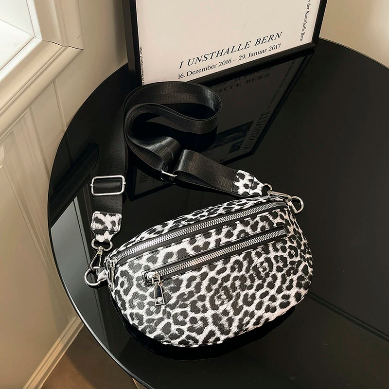 Woman Chest Pack Fashion Leopard Print