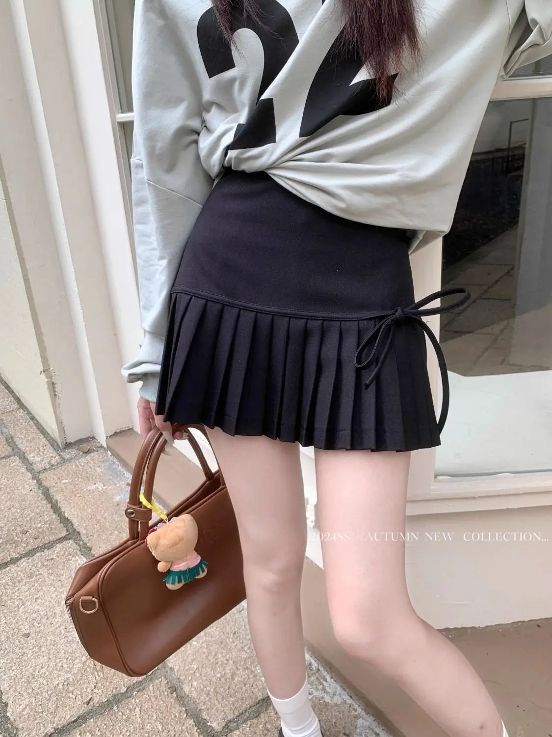 Women Summer Anti-Light Polyester Pleated Skirts