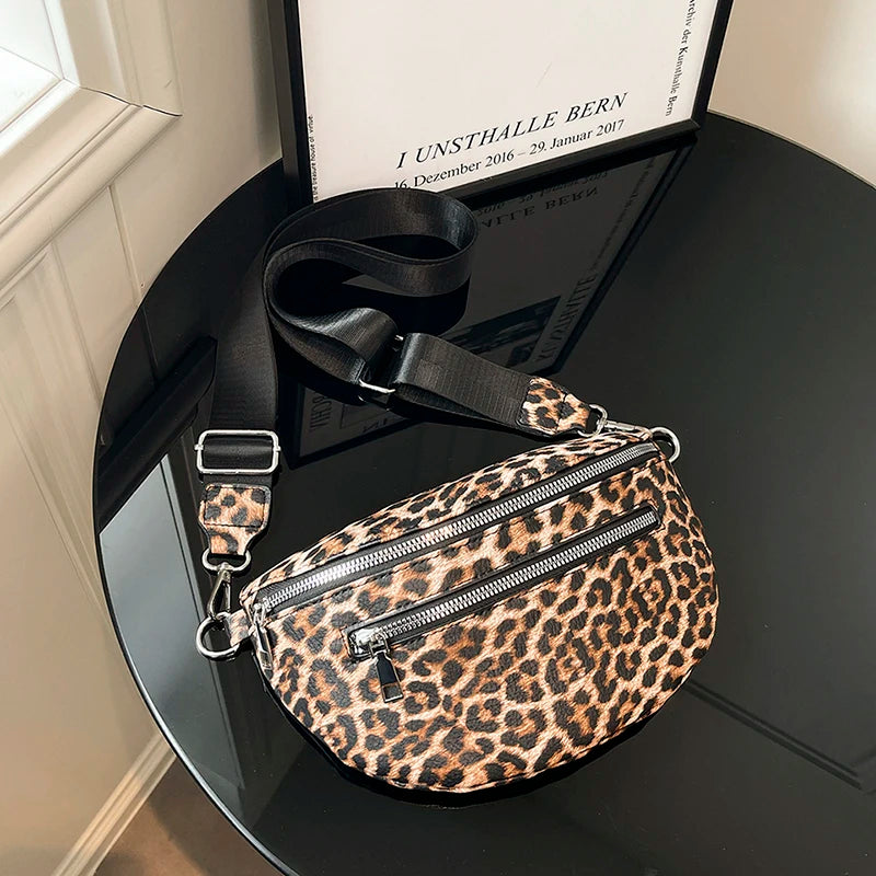 Woman Chest Pack Fashion Leopard Print