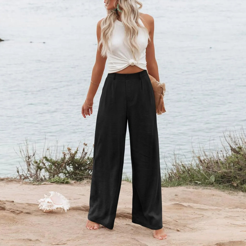 Women's Wide Leg Pants High Elastic