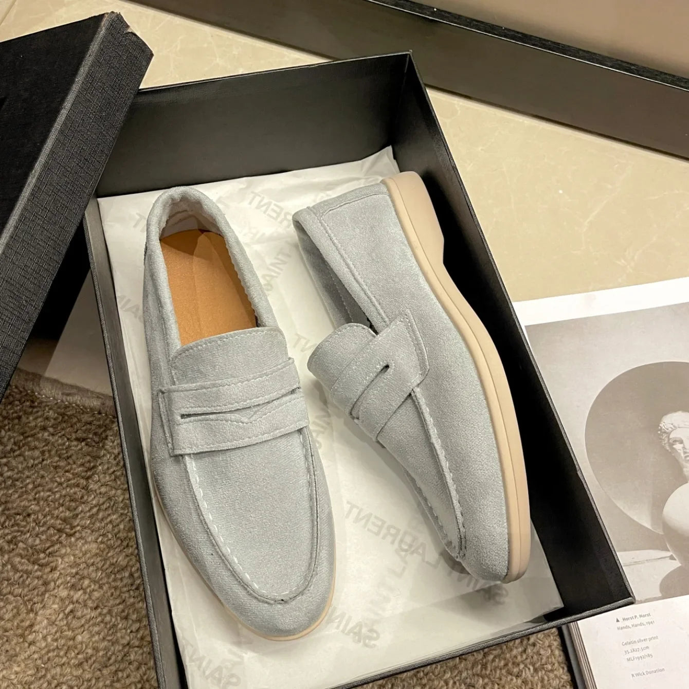 Zapatillas para mujer elegantes y cómodas Comfortable Low Top Shoes Solid Color High Quality Simple Flat Women's Shoes