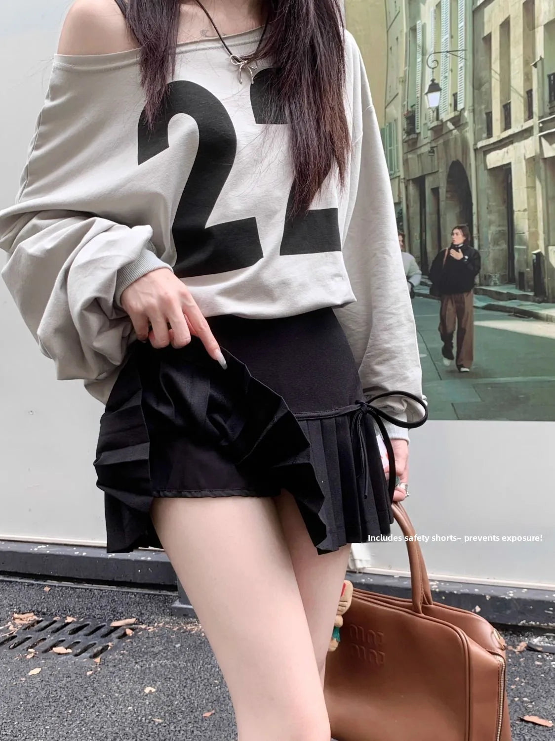 Women Summer Anti-Light Polyester Pleated Skirts