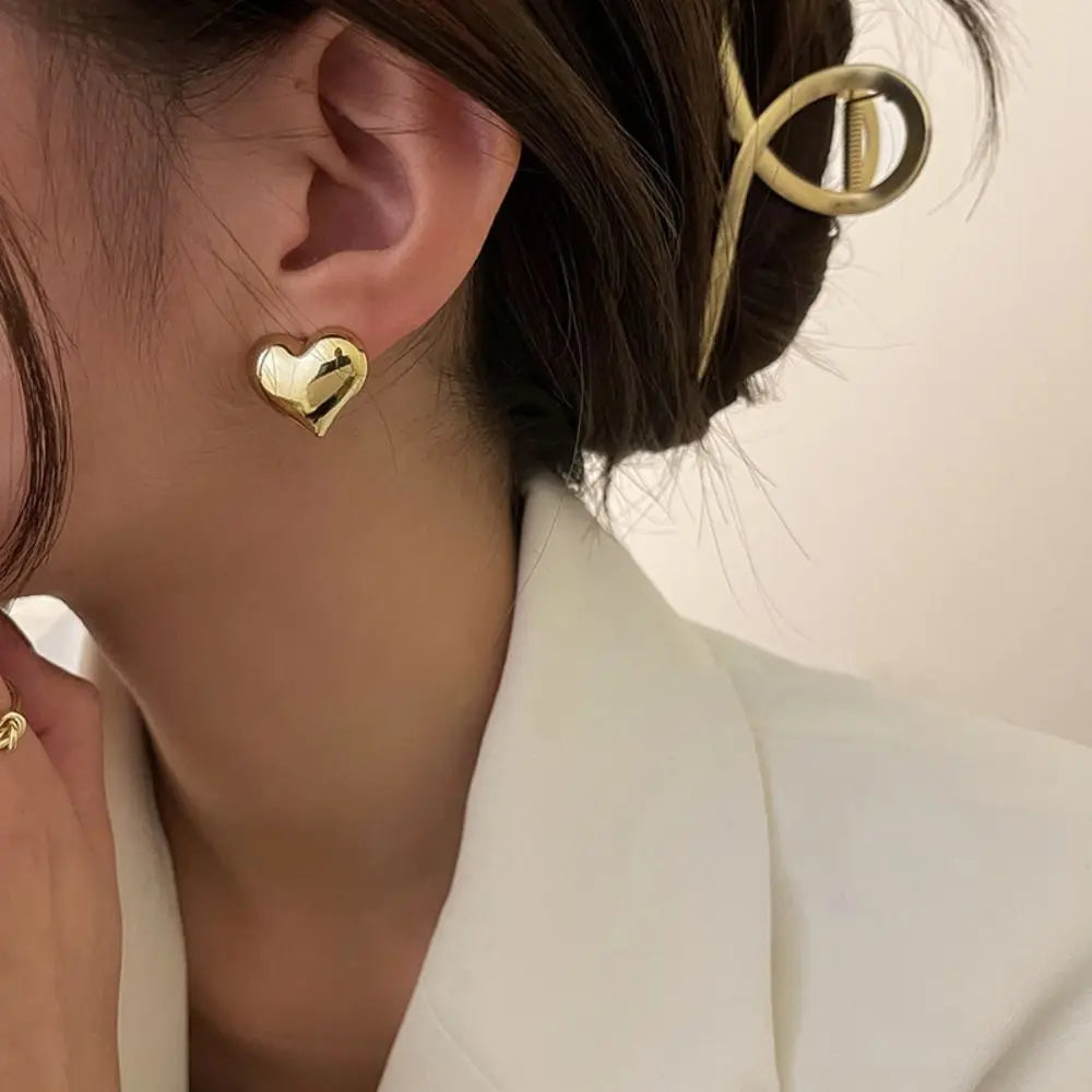 Pendientes en forma de corazón