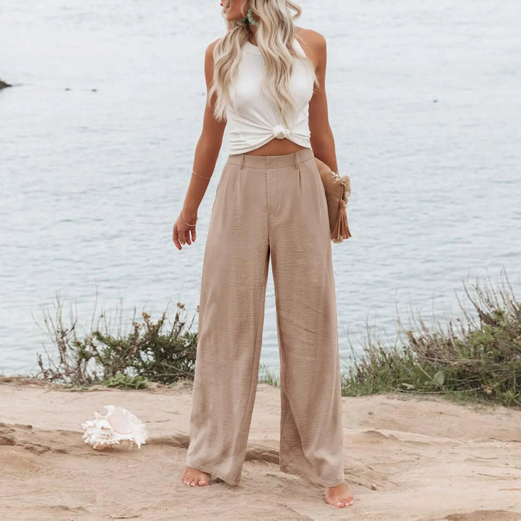 Women's Wide Leg Pants High Elastic