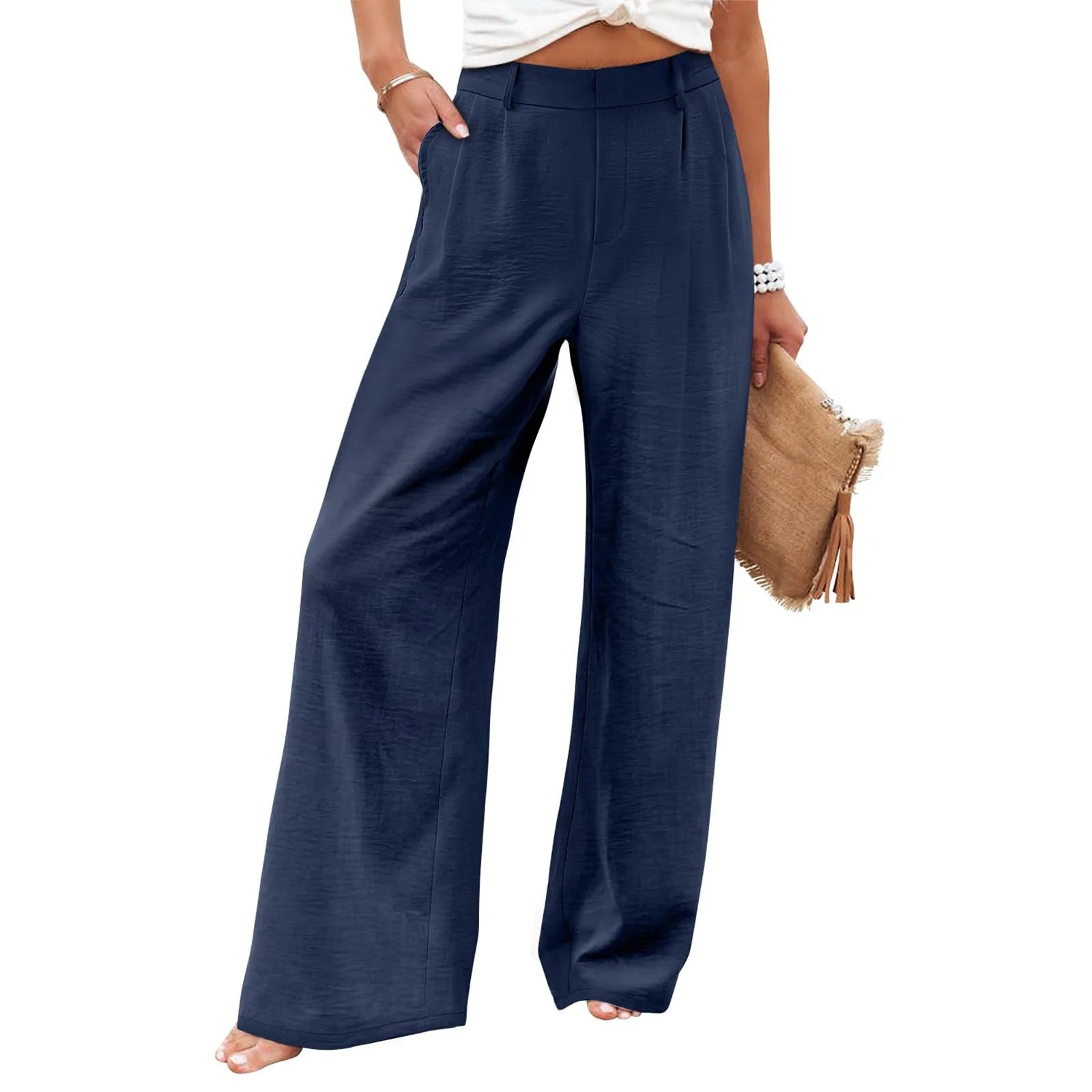 Women's Wide Leg Pants High Elastic
