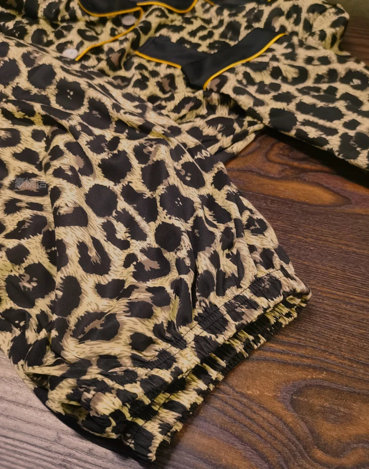 Pajamas Set Women's Fashion Leopard Print
