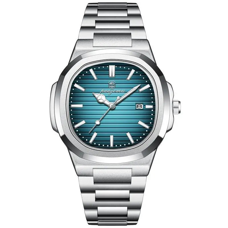 PAAZOMU Luxury Watch Stainless Steel Square