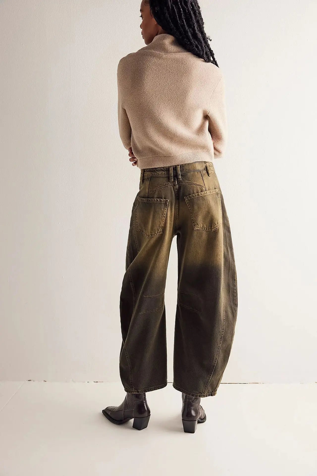 Cotton Denim Long Jeans For Women