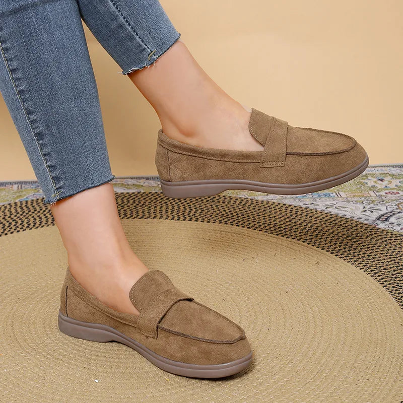 Zapatillas para mujer cómodas y elegantes  comfortable and versatile flat loafers Woman Casual Lightweight