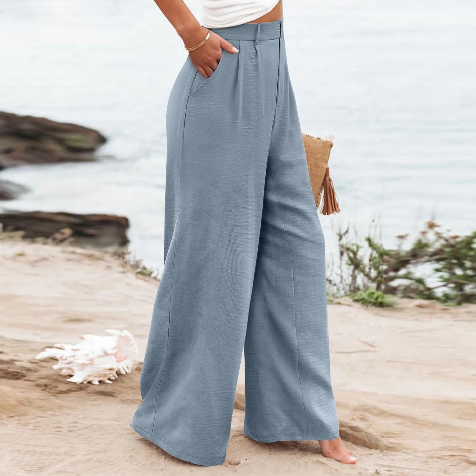 Women's Wide Leg Pants High Elastic