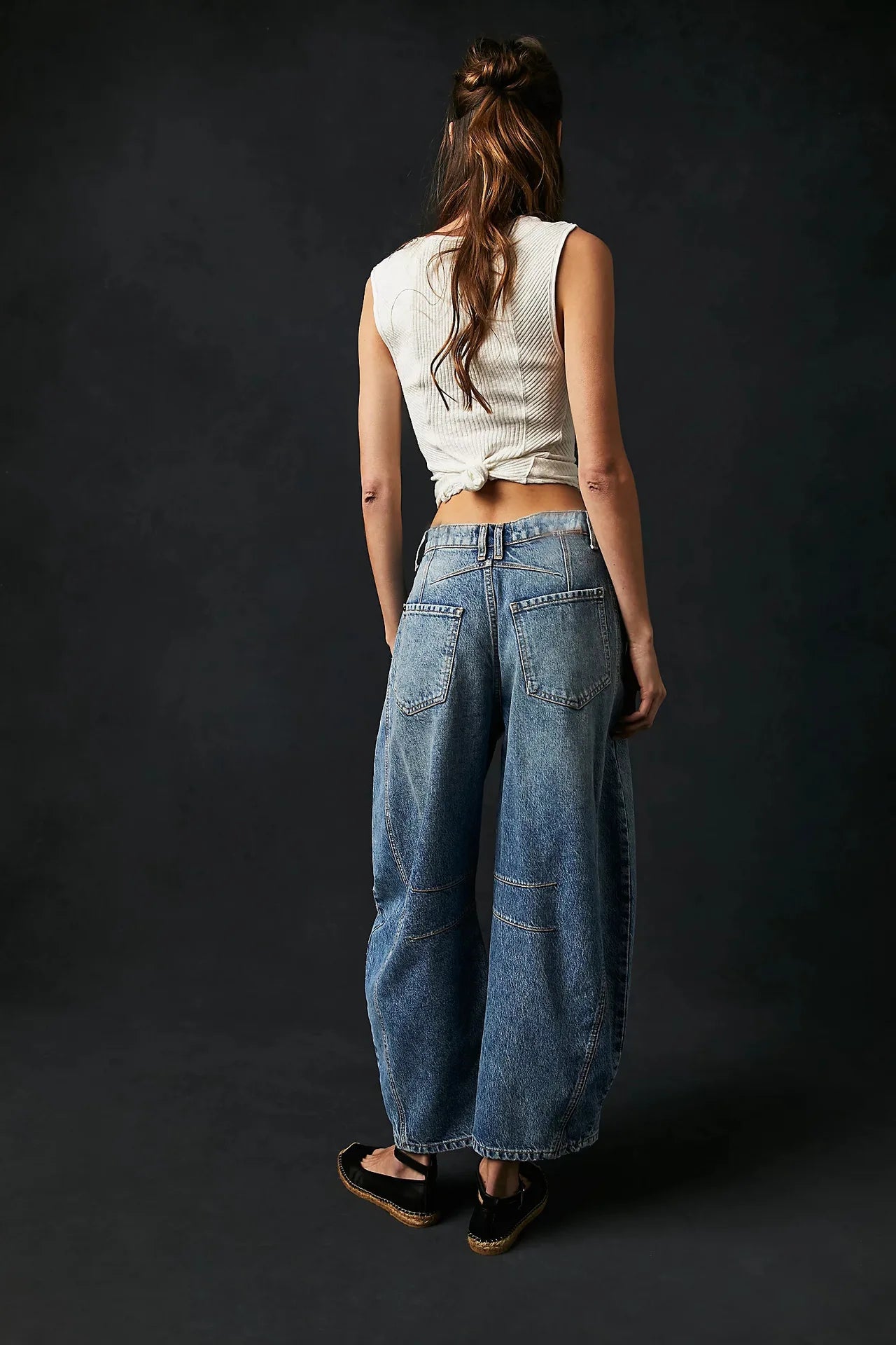 Cotton Denim Long Jeans For Women