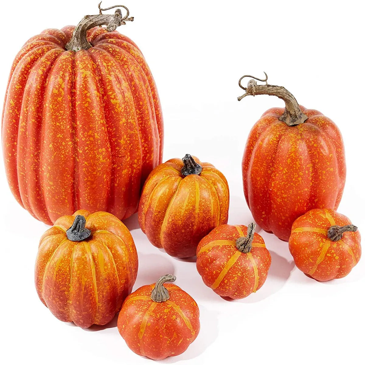 7pcs Artificial Pumpkins