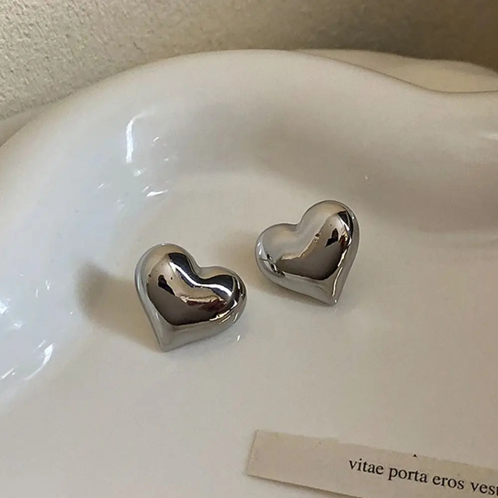 Pendientes en forma de corazón