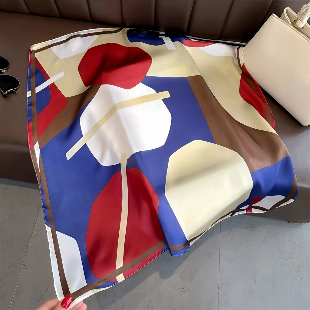 Pañuelo elegante con diseño geométrico