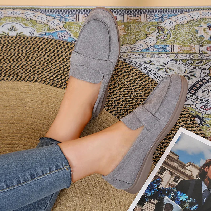 Zapatillas para mujer cómodas y elegantes  comfortable and versatile flat loafers Woman Casual Lightweight