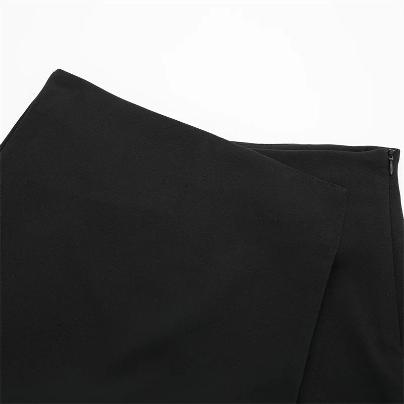Women Casual Bermuda Shorts Woman Skirt Shorts,pantalones con faldas y corte asimétrico