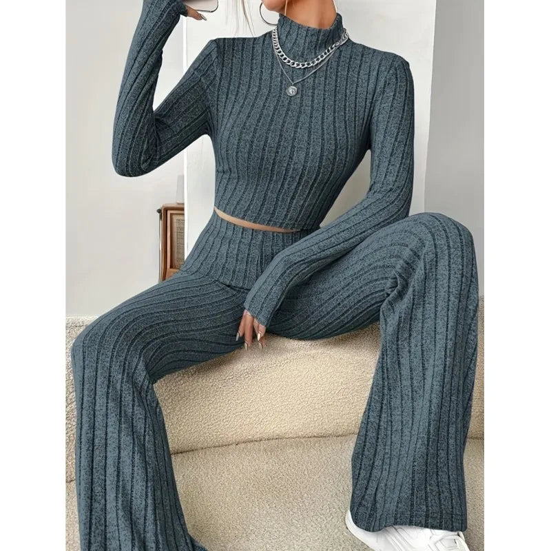 Sets Bodycon Suit Women . Set de dos piezas ,suéter suavecito con leggings ,colores ideales para la temporada otoño invierno