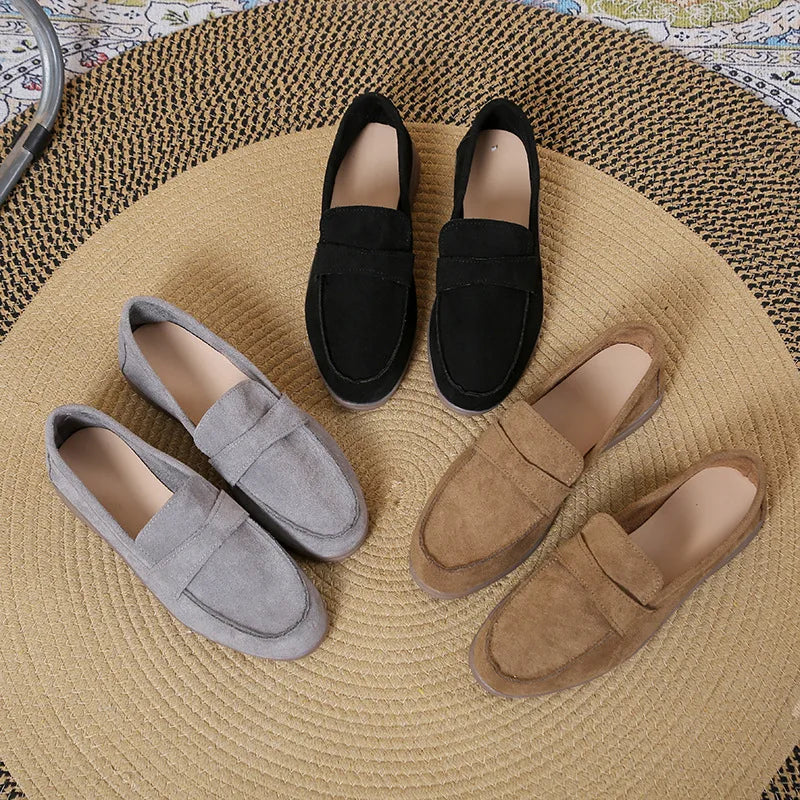 Zapatillas para mujer cómodas y elegantes  comfortable and versatile flat loafers Woman Casual Lightweight