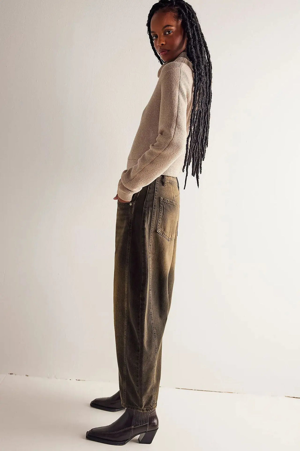 Cotton Denim Long Jeans For Women