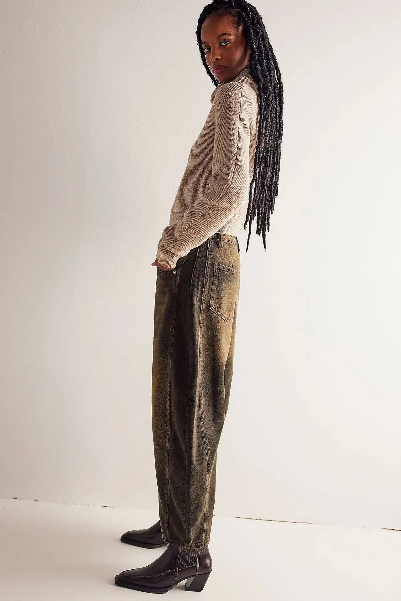 Cotton Denim Long Jeans For Women