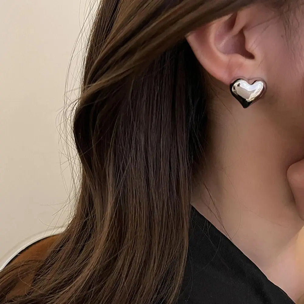 Pendientes en forma de corazón