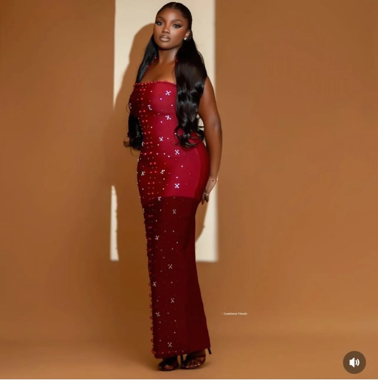 Elegant Party Evening Dresses ,Vestido Elegante de Navidad para mujer con volantes y adornos de strass